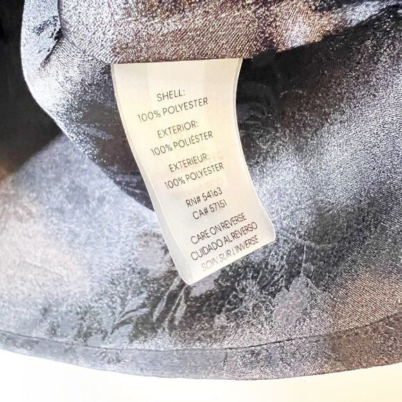 Calvin Klein Shirt Womens M Black Floral Mock Neck Sleeveless Keyhole Back Tank - Picture 5 of 6